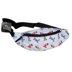 Disney Mickey Mouse  Belt Bag - White with Multicolor Print